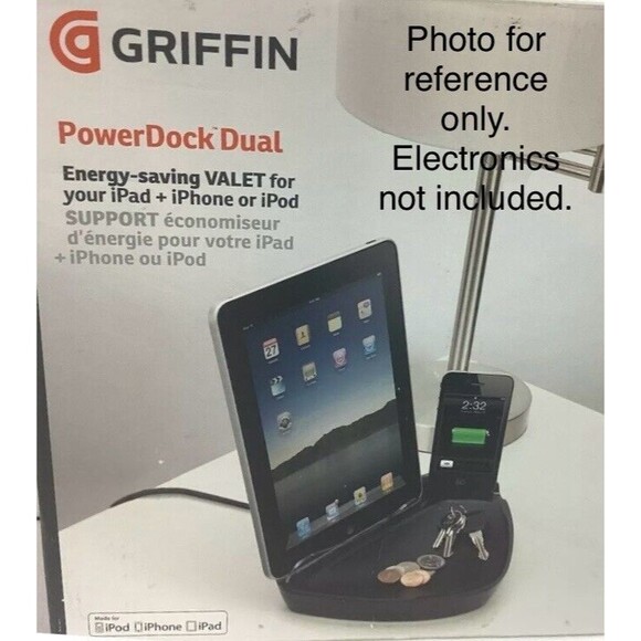 iPad, iPhone & iPod PowerDock Dual Docking 30 Pin Charger Black P2868 2.1A 10W - Picture 4 of 4